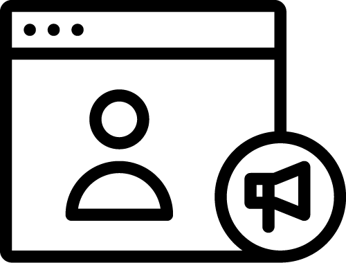 Icon zur Visualisierung von Anzeigen Personalisierung in SEA