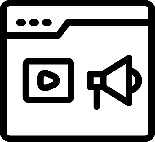 Icon zur Visualisierung von Video Kampagnen in SEA