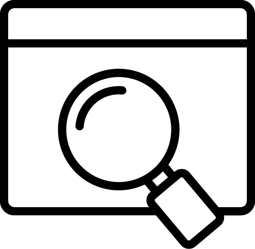 Icon zur Veranschaulichung unserer Transparenz bei Suchmaschinenoptimierung